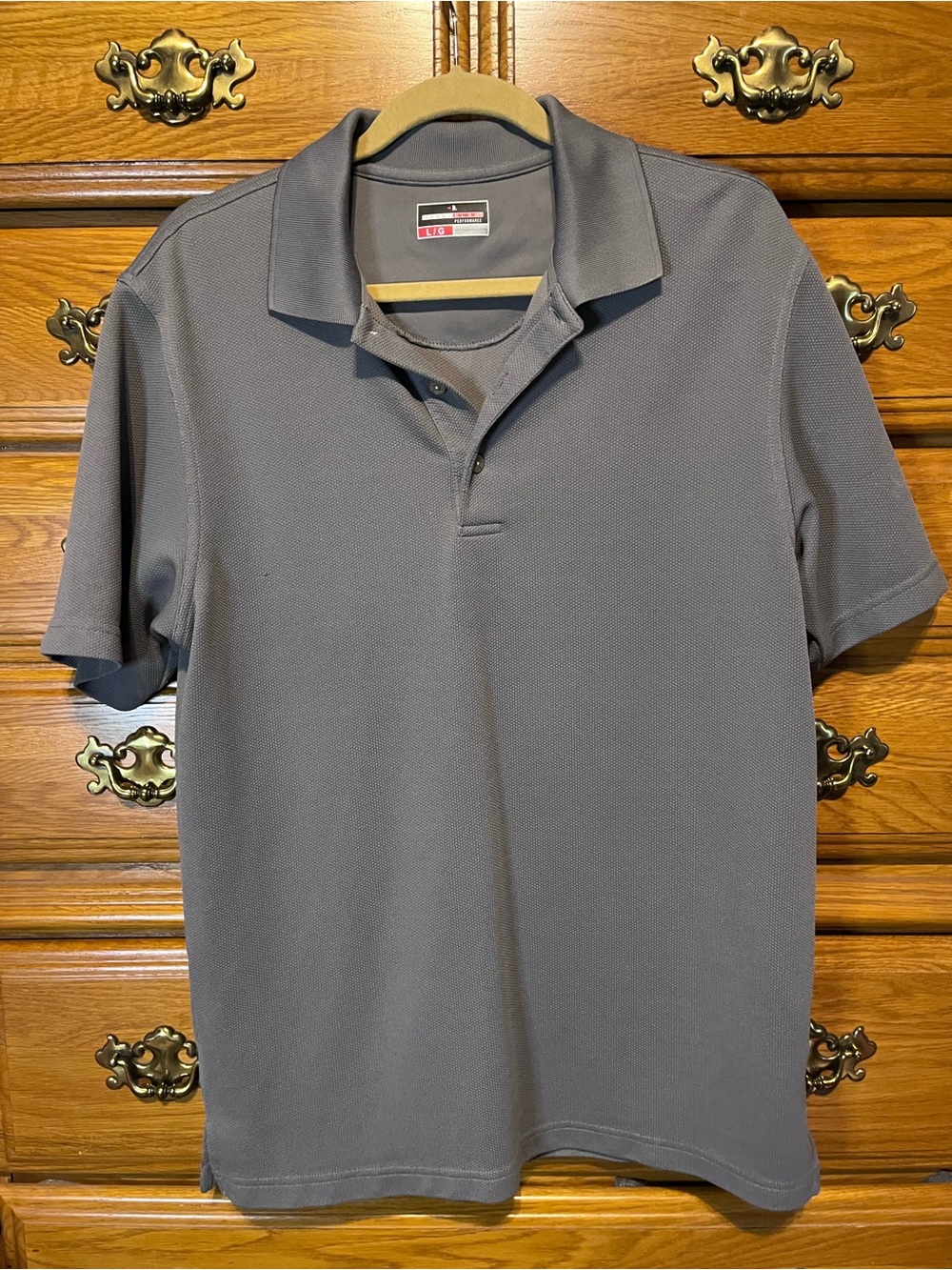 Grand Slam Men's Gray Short-Sleeve Polo